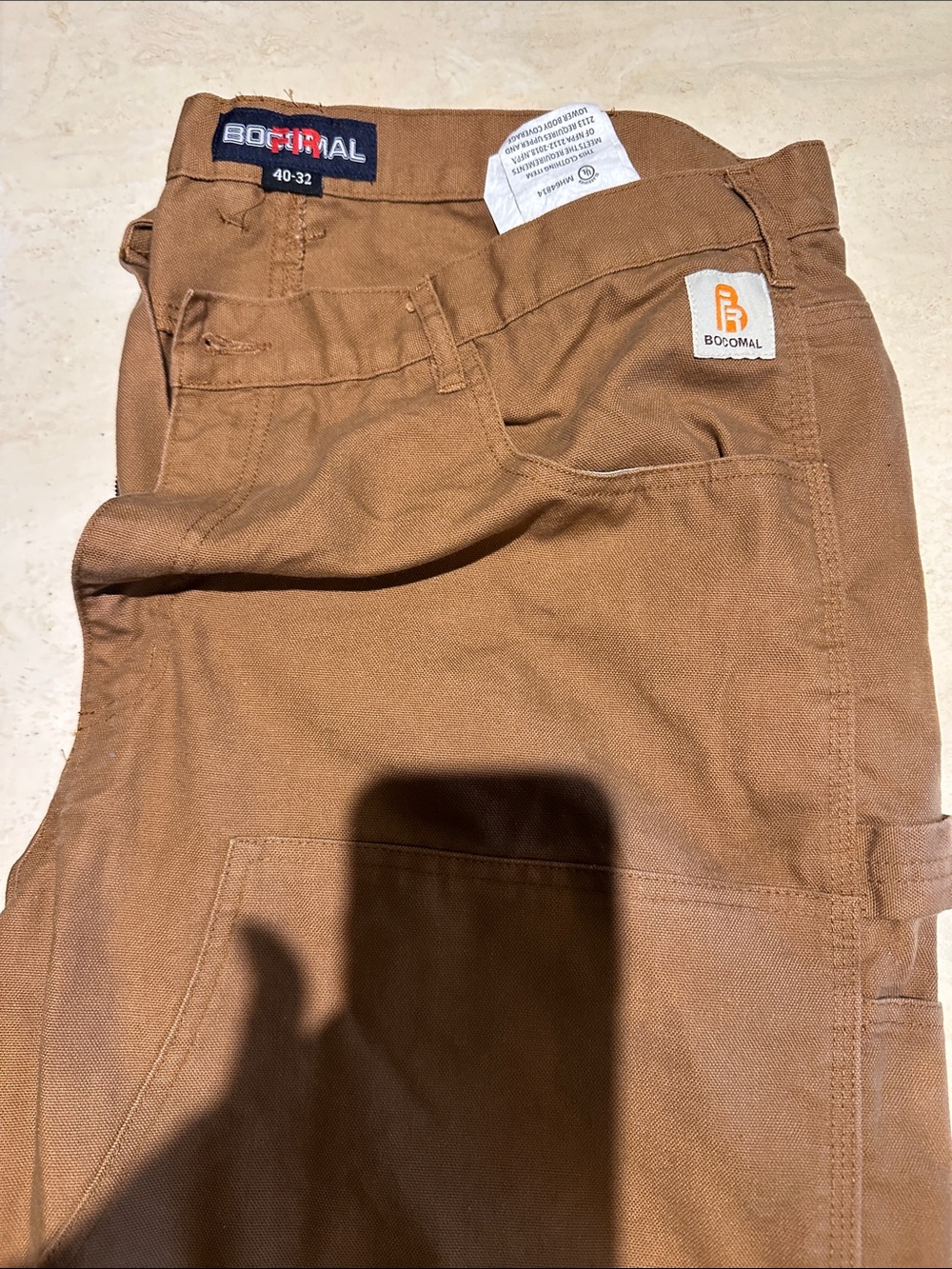 Men's Carpenter Pants in Brown